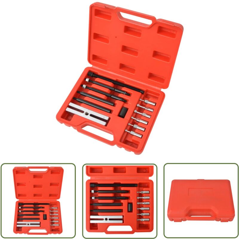 The Living Store Kit d'extracteurs de roulements de petit insert 16 pièces - Outil Mécanique - Arracheur De Roulement - Outillage Auto - Kit