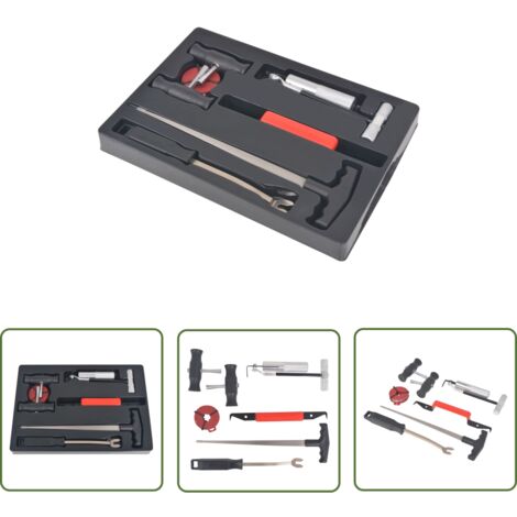 The Living Store Kit d'outils d'enlèvement de pare-brise - Kit Dépose Pare Brise - Outils Vitres Auto - Démontage Pare Brise - Réparation Pare Brise - Kit Entretien Voiture