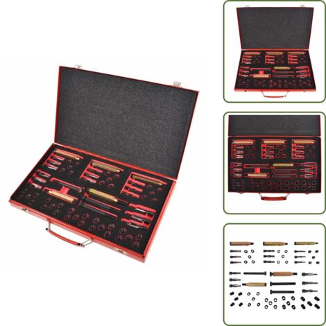 The Living Store Kit reparación rosca bujía incandescente 63 pzas M8 M9 M10 M12 - Bujías incandescentes