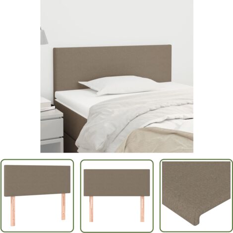 The Living Store Kopfteil Taupe 80x5x78/88 cm Stoff - Bettkopfteil - Kopfteil - Bettsofa - Wohnaccessoires - Wohnzimmer Dekoration
