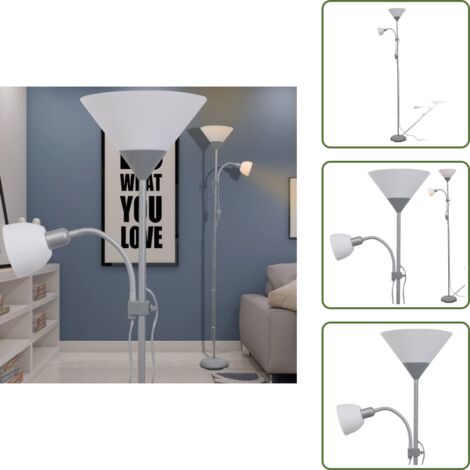 The Living Store Lampada da Pavimento Grigia - Illuminazione moderna