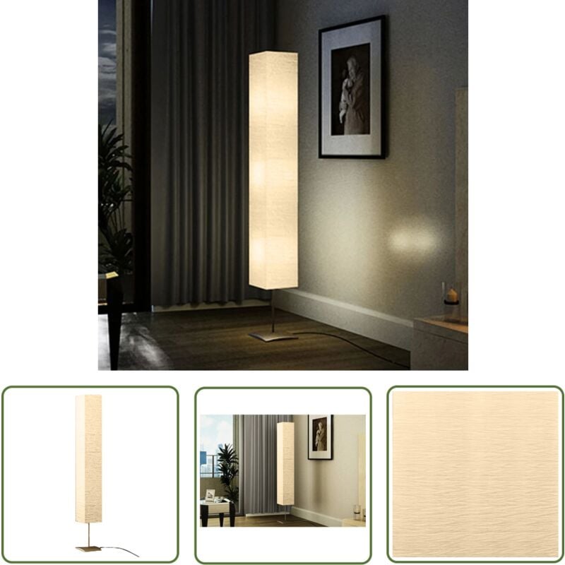 Lampadaire avec support en acier 170 cm Beige - Lampadaire - Éclairage Intérieur - Abat-jour Beige - Lampadaire Design - Lampadaire Moderne - The
