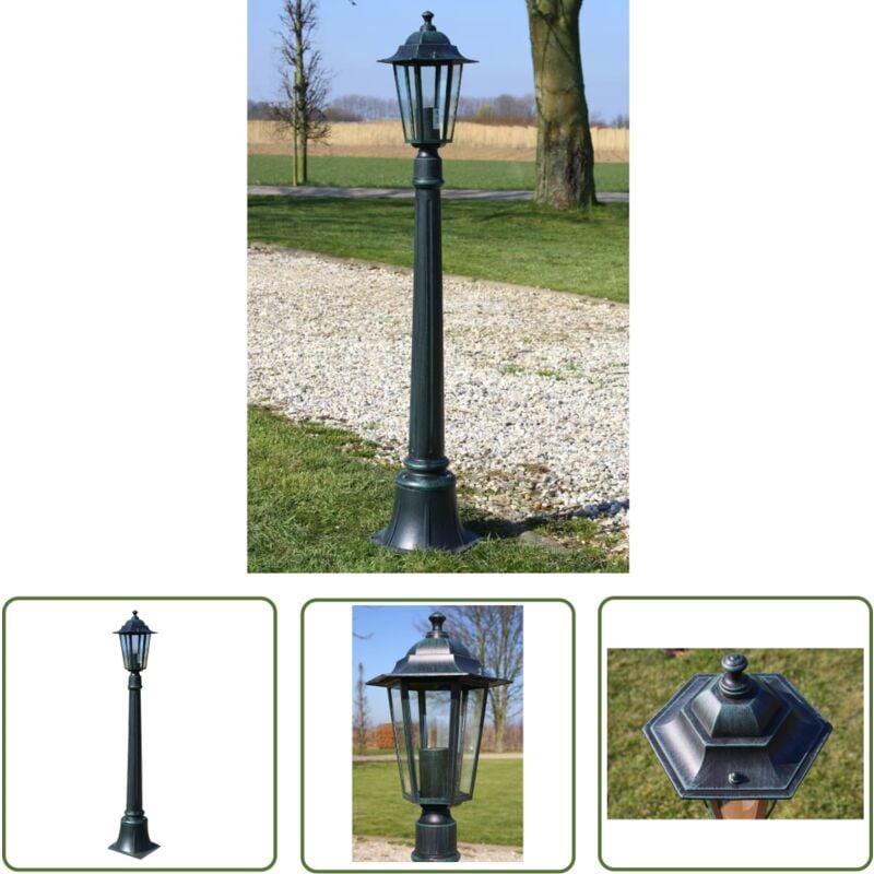 The Living Store Lampe de jardin 105 cm - Lampe De Jardin - Éclairage Extérieur - Lampadaire - Luminaire Extérieur - Lumière Extérieure