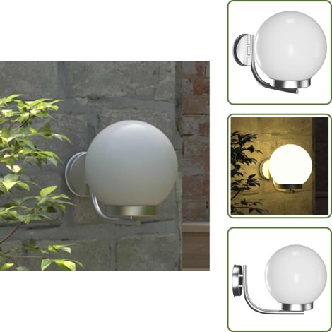 The Living Store Lampe murale de jardin 32 cm - Éclairage extérieur