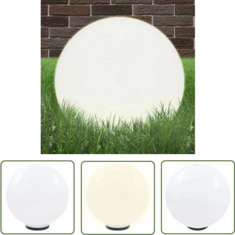 The Living Store LED-Gartenleuchte Kugelförmig 50 cm PMMA - LED Gartenleuchte - Outdoor Beleuchtung - Gartendeko - Kugellampe - Kunststoffleuchte