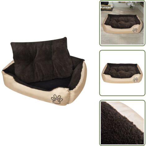The Living Store Letto Caldo per Cani con Cuscino Imbottito M - Cuccia per cani