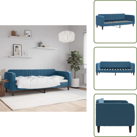 The Living Store Letto da Giorno 80x200 cm in Velluto - Divano letto