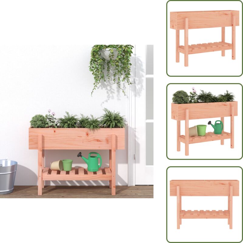 Lit surélevé de jardin 101x30x69 cm bois douglas massif - Jardinière En Bois - Pot De Fleurs Extérieur - Bac De Plantation - Lit Surélevé - Jardin