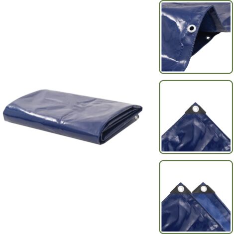 The Living Store Lona 650 g/m² 2,5x3,5 m azul - Toldo para jardín