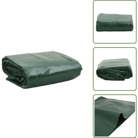 The Living Store Lona verde 5x5 m 650 g/m² - Toldos de PVC