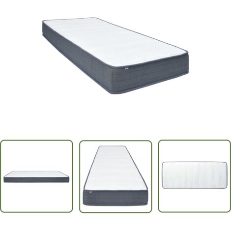 The Living Store Matelas de sommier tapissier 200x90x20 cm - Matelas Tapissier - Matelas Confort - Matelas Ferme - Matelas Double - Matelas Bon Marché