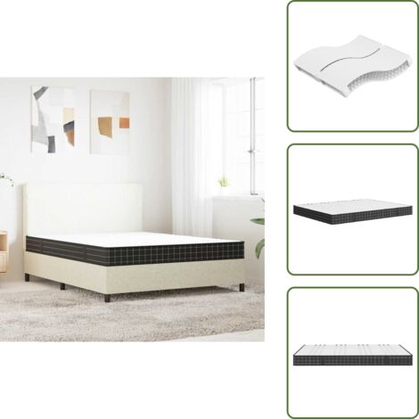 The Living Store Materasso a Molle Bonnel Medio 160x200 cm - Materasso a molle