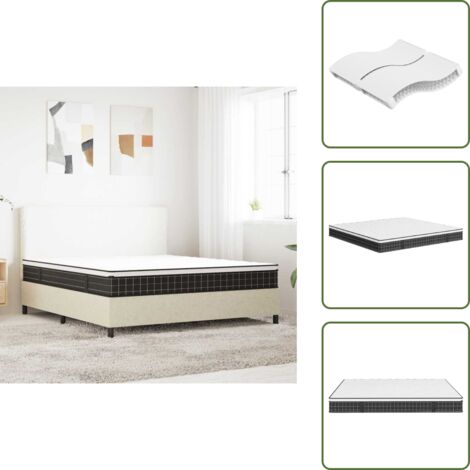 The Living Store Materasso a Molle Bonnel Medio 180x200 cm - Materasso a molle