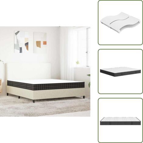 The Living Store Materasso a Molle Bonnel Medio 180x200 cm - Materasso a molle