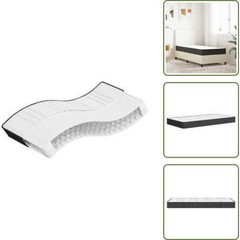 The Living Store Materasso a Molle Bonnel Medio 90x190 cm Single Size - Materasso a molle