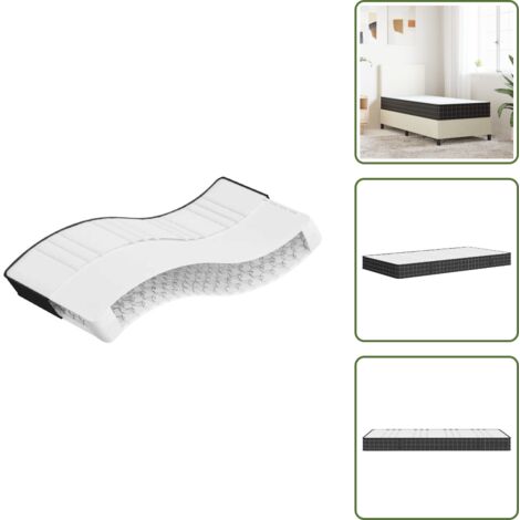 The Living Store Materasso a Molle Bonnel Medio 90x200 cm - Materasso a molle
