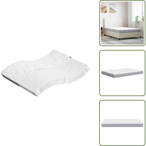 The Living Store Materasso a Molle Insacchettate Medio 140x190 cm - Materasso morbido