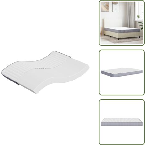 The Living Store Matratze Schaumstoff Mittelweich 140x190 cm - Weiche Matratze