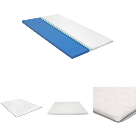 The Living Store Matratzenauflage 160x200 cm viskoelastischer Memory-Schaum 6 cm - Matratzenauflagen