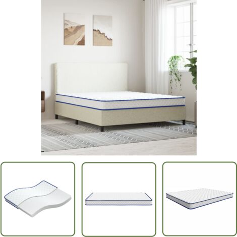 The Living Store Memory-Schaum-Matratze 200×160×17 cm - Memory Foam Matratze - Schlafkomfort - Orthopädische Matratze - Lattenrost Geeignet - Doppelbett Matratze