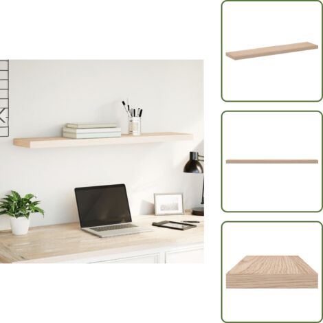 The Living Store Mensola Pensile 110x23,5x4 cm in Truciolato - Scaffale galleggiante