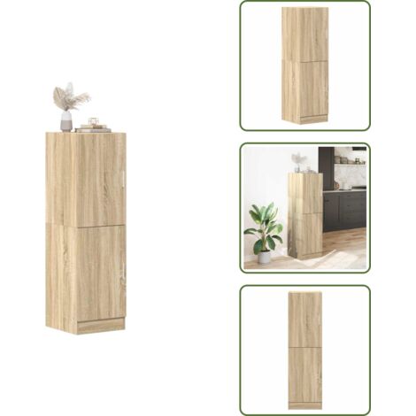 The Living Store Mobile da Cucina Rovere Sonoma 38x41,5x131,5 cm Legno - Mobile da cucina