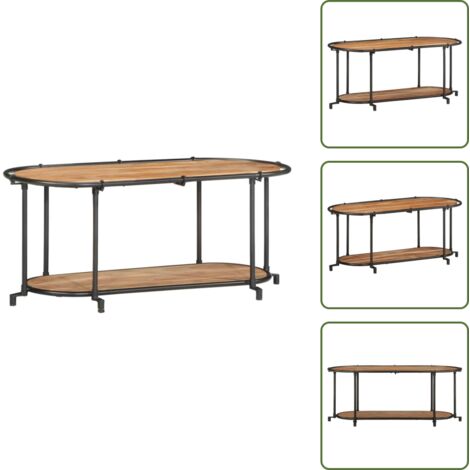 The Living Store Mobile Porta TV 100x42x40 cm in Legno Massello di Acacia - Armadio TV