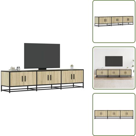 The Living Store Mobile Porta TV Rovere Sonoma 180x35x41 cm in Truciolato - TV Stand