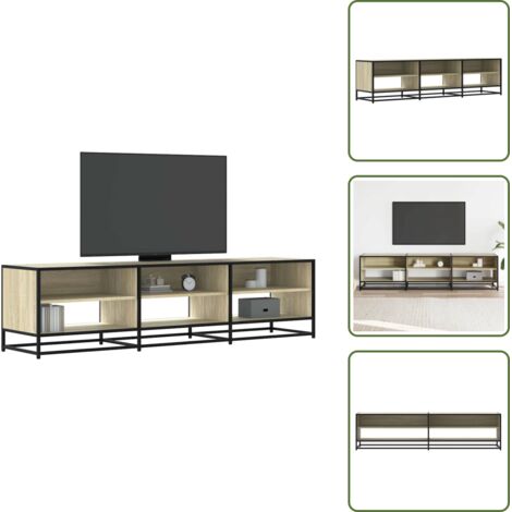 The Living Store Mobile Porta TV Rovere Sonoma 180x40x46 cm in Truciolato - Mobile TV in legno