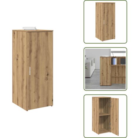 The Living Store Mobile Portaoggetti Rovere Artigianale 40x45x103,5cm Truciolato - Armadio per ufficio