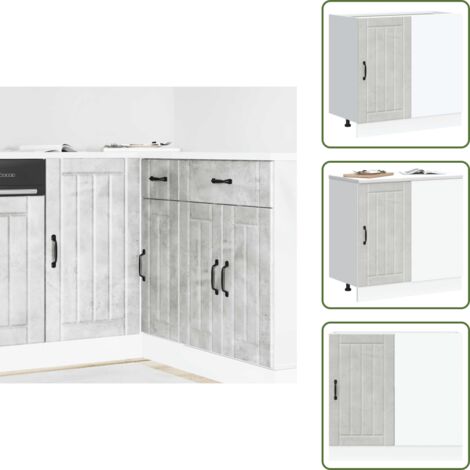 The Living Store Mueble bajo de cocina Lucca madera reconstituida - Almacenamiento bajo cocina