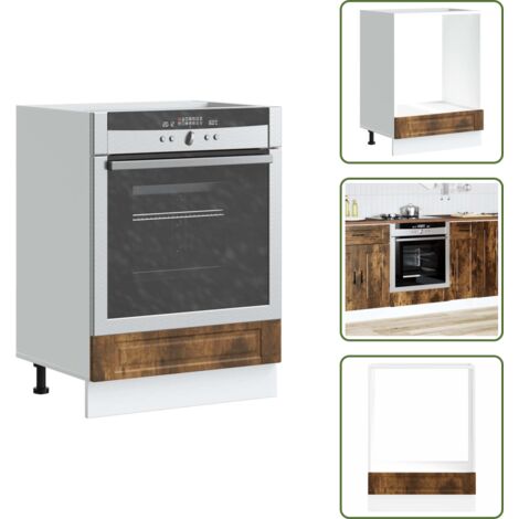 The Living Store Mueble de horno Porto roble sonoma madera reconstituida - Madera de ingeniería