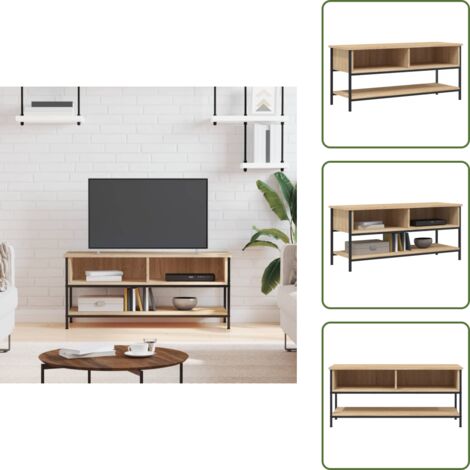 The Living Store Mueble de TV roble Sonoma 100x35x45 cm madera de ingeniería - Madera sintética