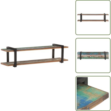 The Living Store Mueble para TV madera maciza reciclada 160x40x40 cm - Madera reciclada