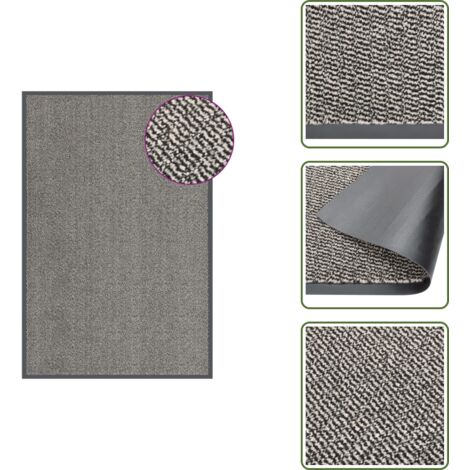 The Living Store Paillasson touffeté 120x180 cm Marron clair - Tapis de porte