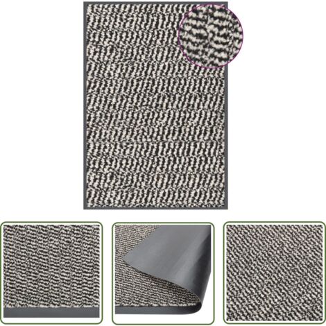 The Living Store Paillasson touffeté 40x60 cm Marron clair - Tapis D'entrée - Paillasson - Matelas D'accueil - Entrée Intérieur - Décoration Intérieure