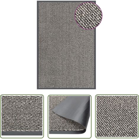 The Living Store Paillasson touffeté 80x120 cm Marron clair - Tapis D'entrée - Paillasson Intérieur - Paillasson Extérieur - Tapis De Porte - Matériau Polypropylène