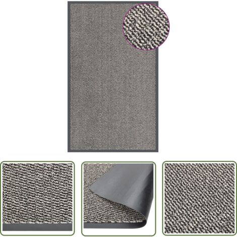 The Living Store Paillasson touffeté 90x150 cm Marron clair - Tapis D'entrée - Paillasson Intérieur - Matelas D'accueil - Tapis Absorbant - Tapis Extérieur