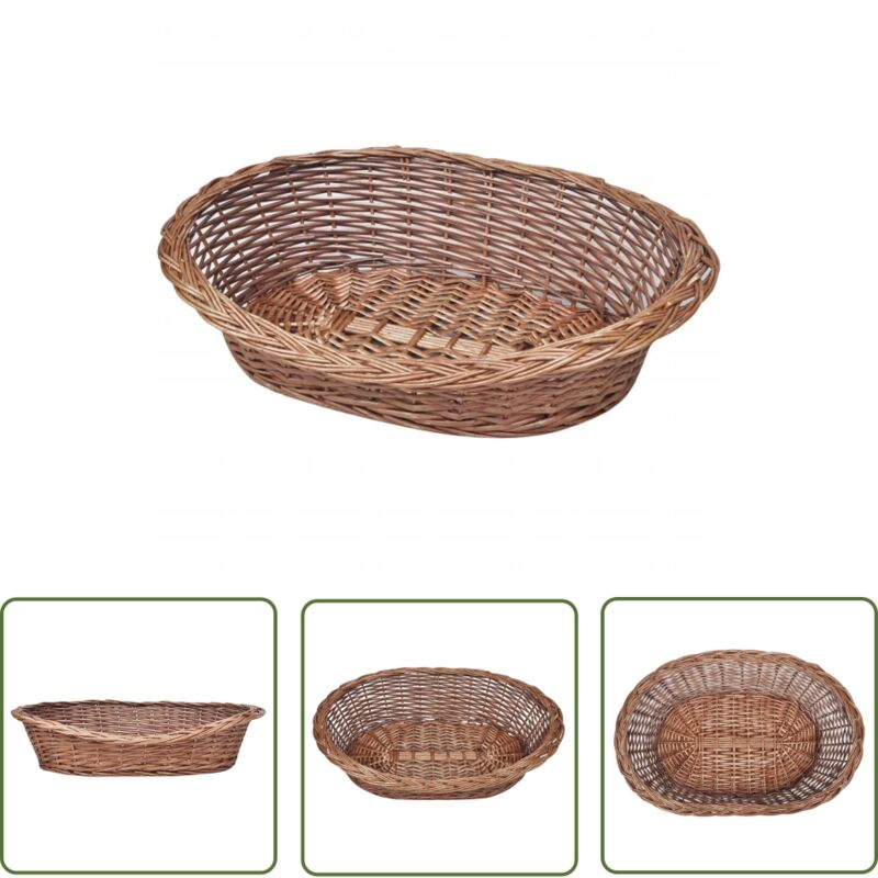 The Living Store Panier/Lit pour animaux de compagnie Naturel 69 cm - Panier Pour Chien - Panier Pour Chat - Couchage Chien - Couchage Chat - Lit