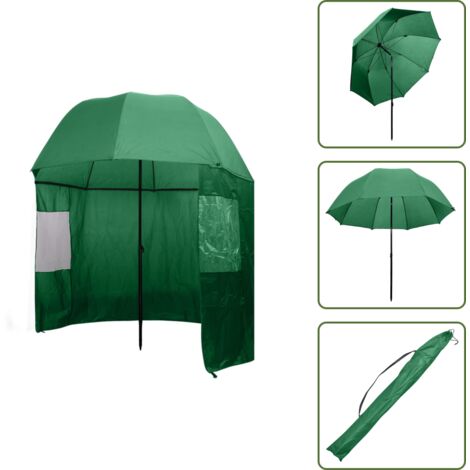 The Living Store Paraguas de pesca verde 300x240 cm - Pesca