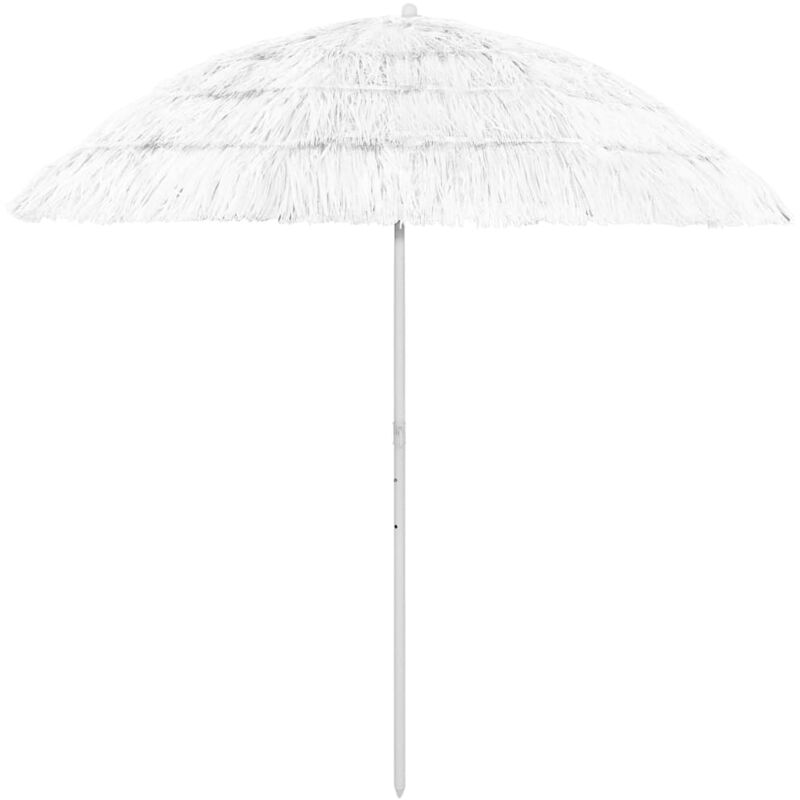 Parasol de plage Hawaii Blanc 240 cm The Living Store Blanc