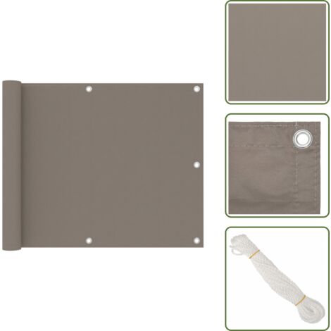 The Living Store Paravento da Balcone Talpa 75x400 cm Tessuto Oxford - Paravento impermeabile