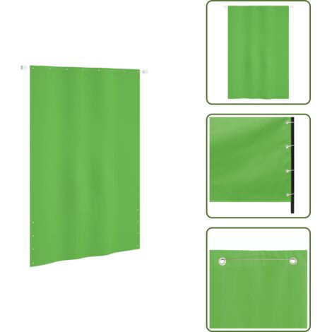 The Living Store Paravento per Balcone Verde Chiaro 160x240 cm in Tessuto Oxford - Protezione privacy