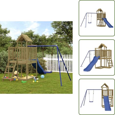 The Living Store Parque infantil de exterior madera de pino impregnada - Parque de juegos