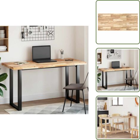 The Living Store Piano Tavolo Rettangolare 120x60x4cm Legno Massello di Acacia - Tavolo in acacia