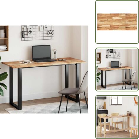 The Living Store Piano Tavolo Rettangolare 140x60x2cm Legno Massello di Acacia - Tavolo in acacia