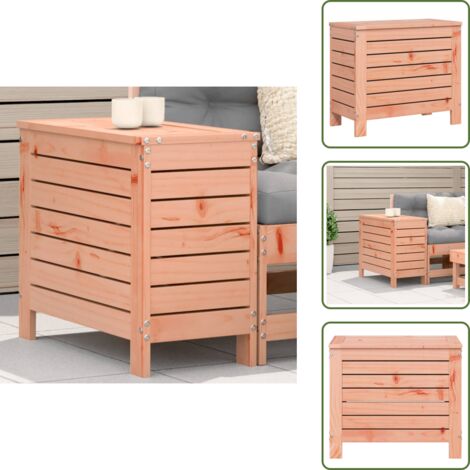 The Living Store Poggiapiedi da Giardino 62x31,5x52 cm Legno Massello di Douglas - Poggiapiedi in legno