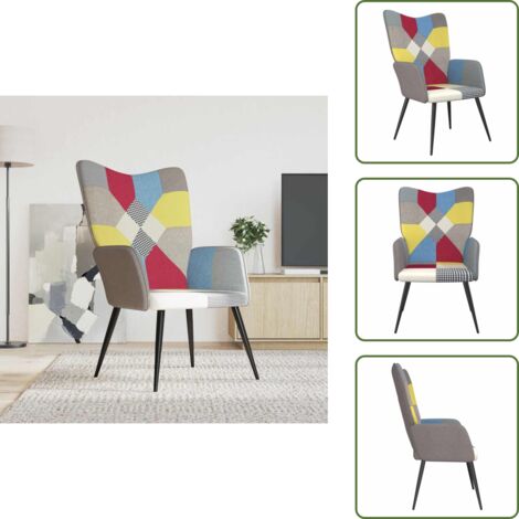 The Living Store Poltrona Relax in Tessuto Patchwork - Tessuto patchwork
