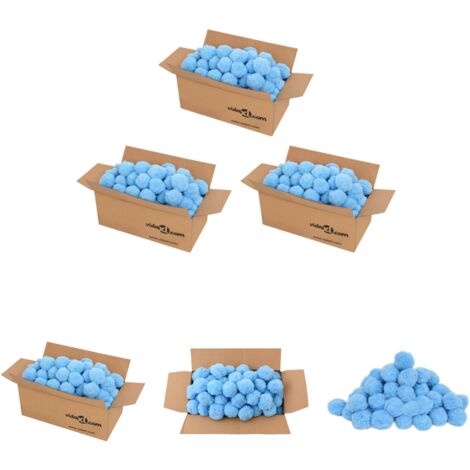The Living Store Pool-Filterbälle Antibakteriell Blau 2100 g Polyethylen - Pool- & Whirlpool-Filter