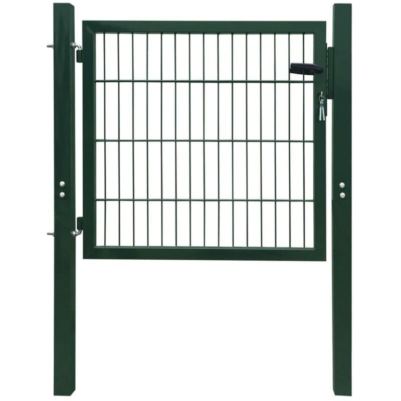 The Living Store - Portillon Acier Vert 105x150 cm Vert
